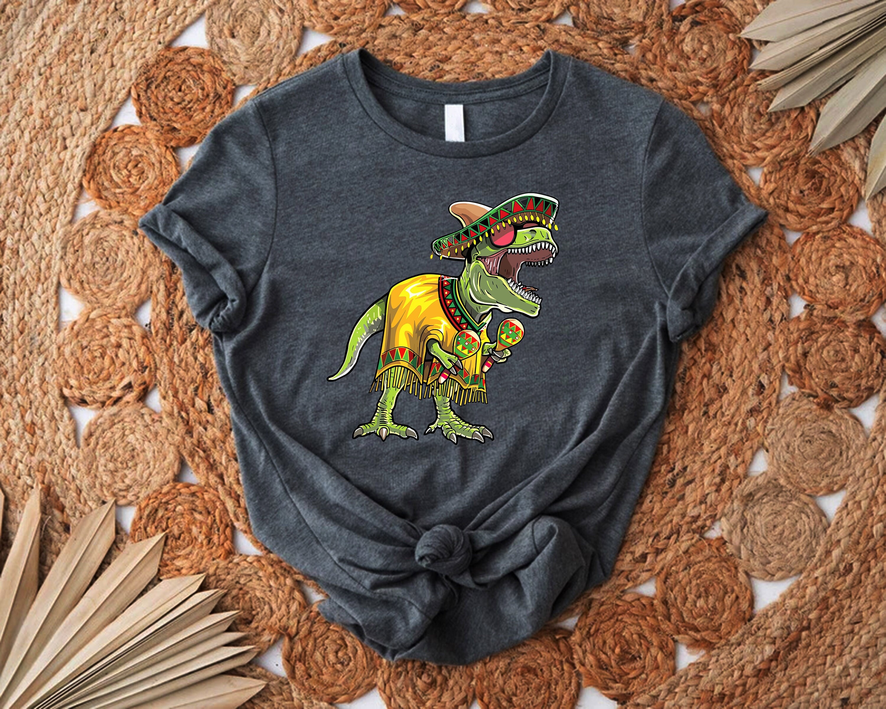 Funny Mexican T-Rex T-Shirt Cinco De Mayo Dinosaur Gift Funny Mexican T-Rex T-Shirt Cinco De Mayo Dinosaur Gift