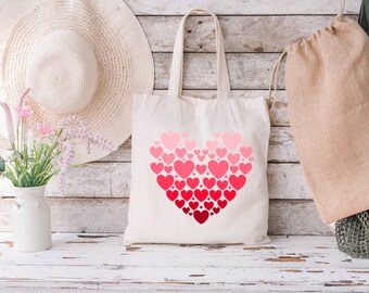 Heart Tote Bag, Big Red Heart Tote Bag, Tote Bag Red Hearts Heart Tote Bag, Big Red Heart Tote Bag, Tote Bag Red Hearts