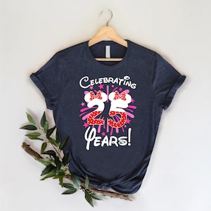 a t - shirt that says celebrating 25 years on it