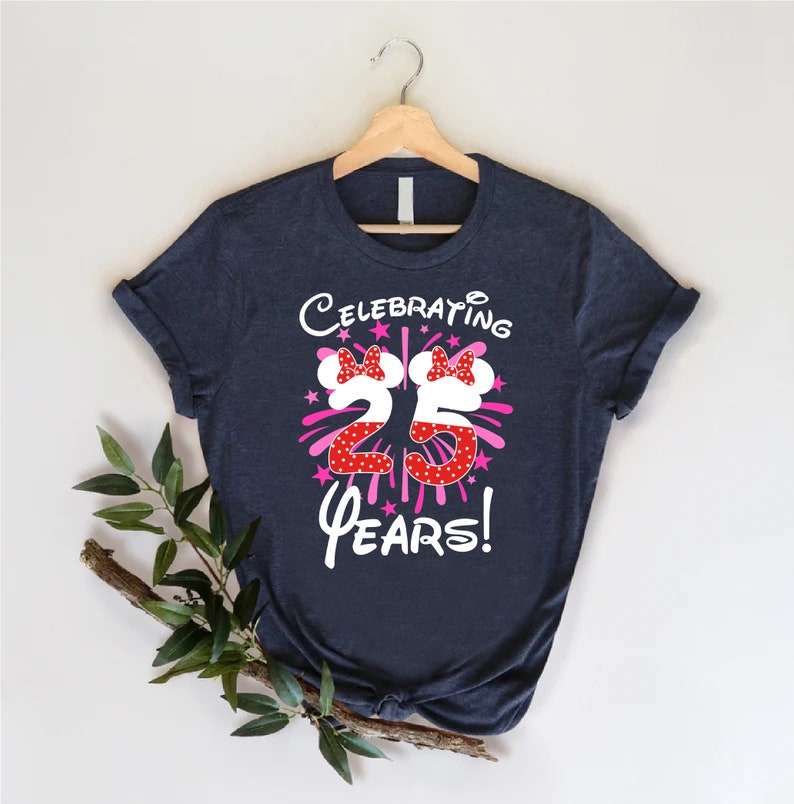 a t - shirt that says celebrating 25 years on it