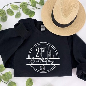 21st Birthday Girl Sweatshirt, 21st Birthday Gifts for Women,I Gave Birth 21 Years Ago Where's My Drink,21st Birthday Tee,21st Birthday Gift Bild 7