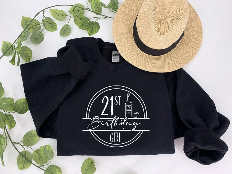 21st Birthday Girl Sweatshirt, 21st Birthday Gifts for Women,I Gave Birth 21 Years Ago Where's My Drink,21st Birthday Tee,21st Birthday Gift Bild 7