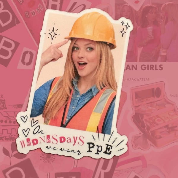 Hardhat Sticker - women in construction