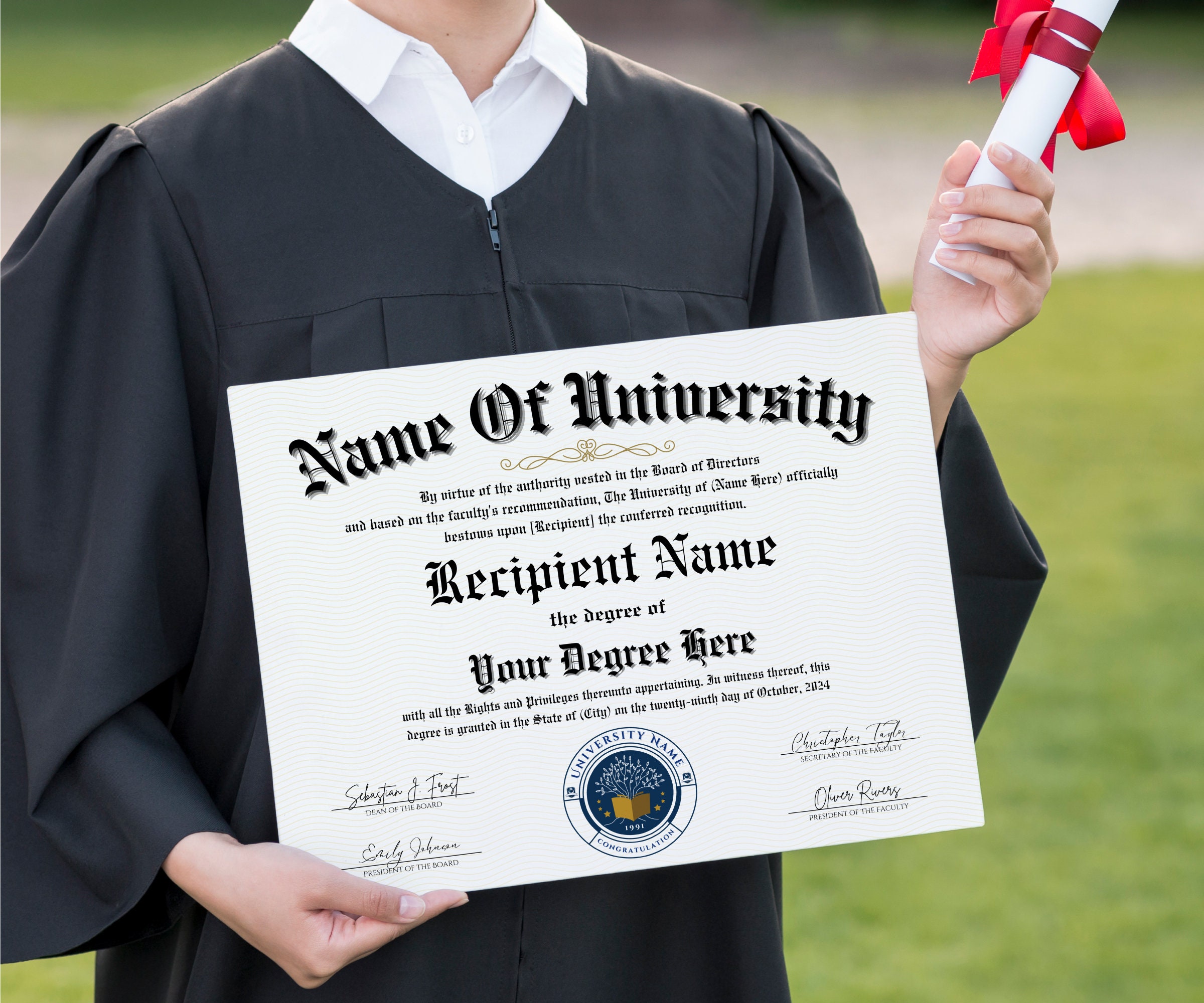 University Diploma, College Diploma, College Degree Template, Editable University Diploma, College Diploma, College Degree Template, Editable