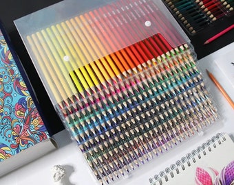 Ensemble de crayons de couleur à l'huile de qualité supérieure, 48/72/120/180/260 couleurs dans un noyau en bois tendre pour artistes professionnels, cadeau artistique au meilleur rapport qualité-prix