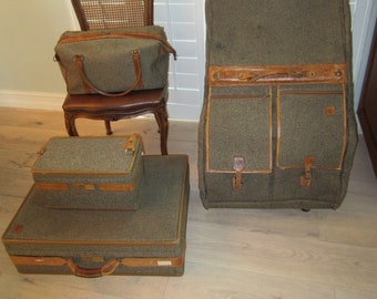 Rare Vintage Hartmann Belting Vinyl Oxblood Luggage Medium 