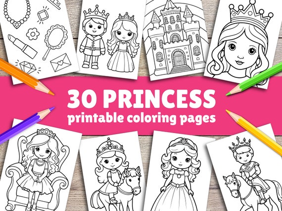 Cute Princess Coloring Pages for Kids Kawaii Coloring Pages Princess Printable Princess Coloring Pages for Girls Princess Printables Prince