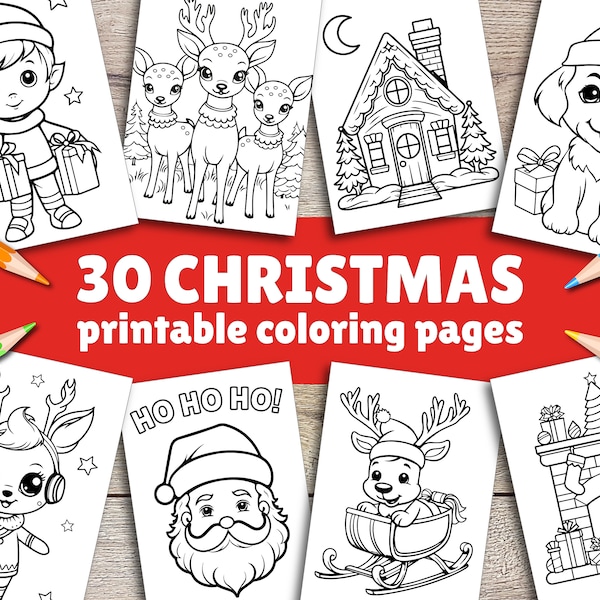 Coloriages de Noël pour les tout-petits Enfants d'âge préscolaire