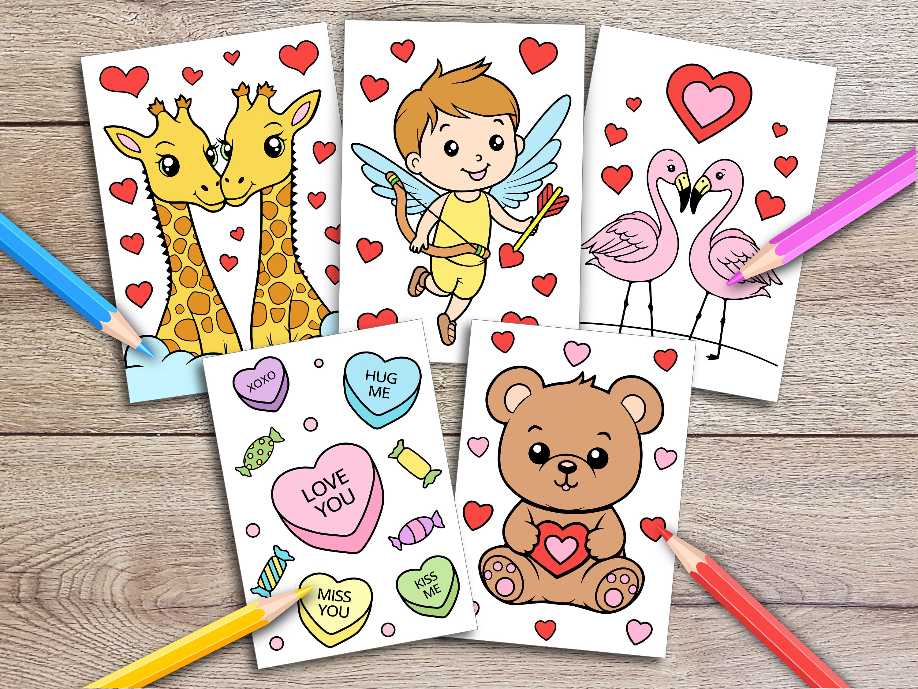 Valentines Coloring Pages for Kids Toddlers Preschoolers Toddlers ...
