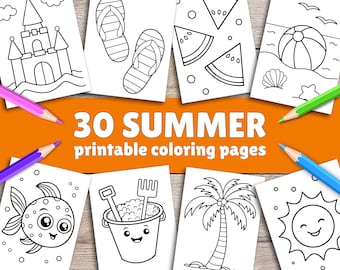 Easy Coloring Pages For Kids, Toddlers, Preschoolers Toddlers Coloring Book Simple Coloring Page Summer Homeschool Printable Kindergarten