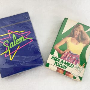 Carte da gioco Salem and Kool vintage anni '80, nuove nella confezione