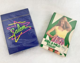 Vintage Salem Cigarettes Playing Cards Plastic Coated Deck Sealed 1980's