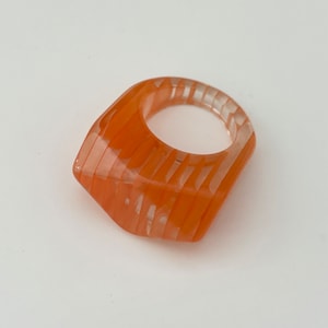 Orange Acrylic Ring Vintage 90’s