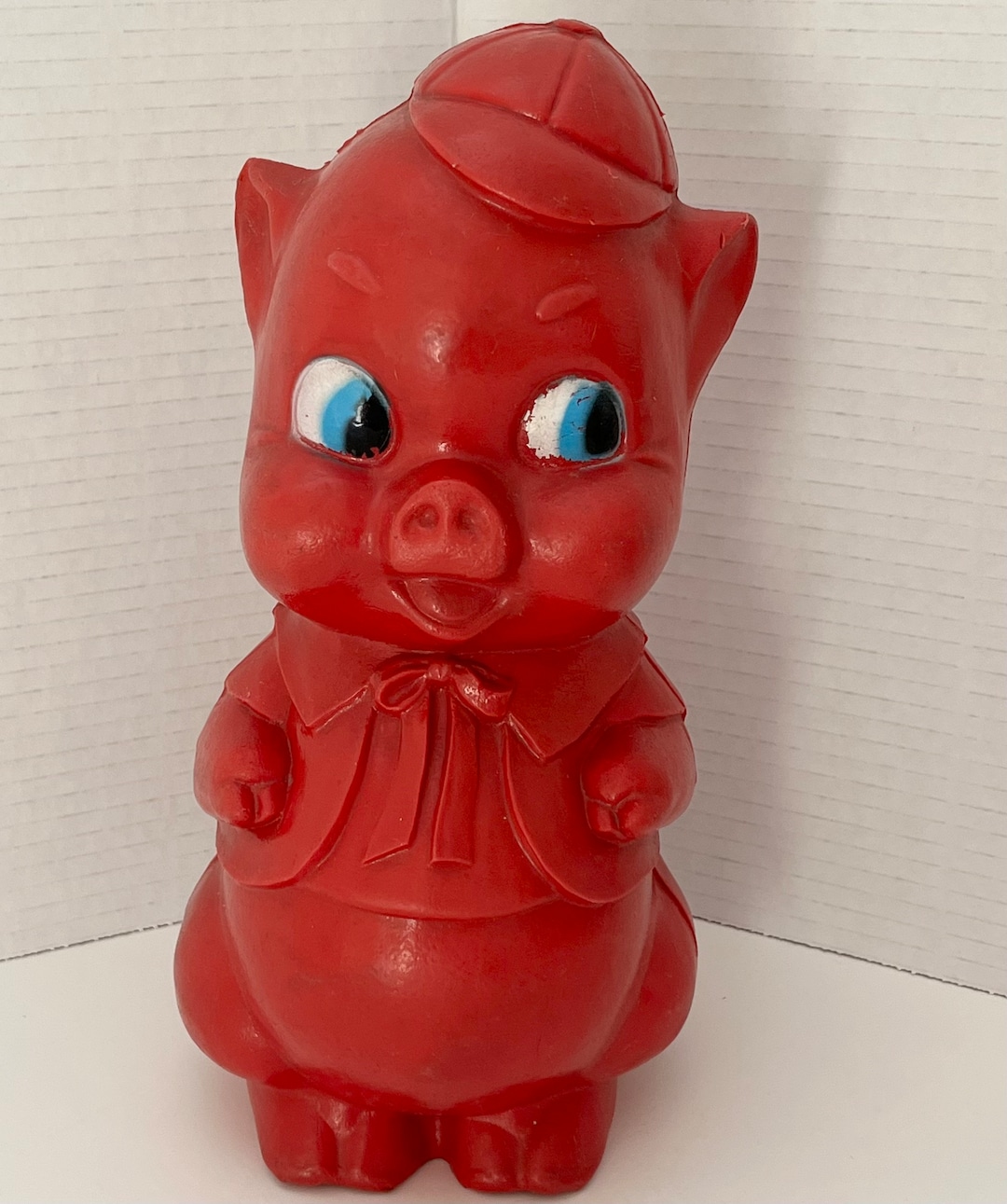Piggy Bank Red Blow Mold Vintage Etsy