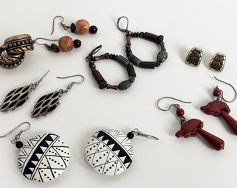 Earrings Lot of 7 Pairs Vintage/Modern Pierced