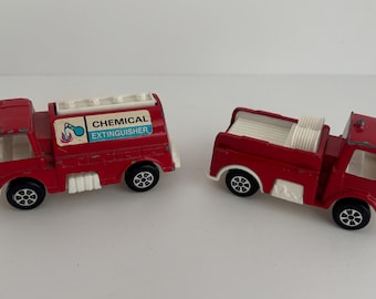 Lot de véhicules d'urgence Tootsie Toy vintage des années 1970