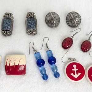 Earrings Lot of 6 Pairs Vintage/Modern Pierced