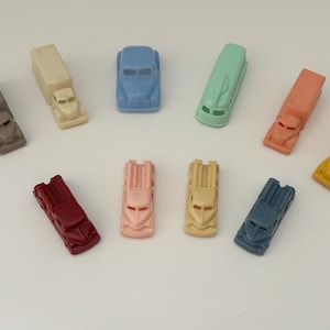 Plastic Toy Car Lot Vintage