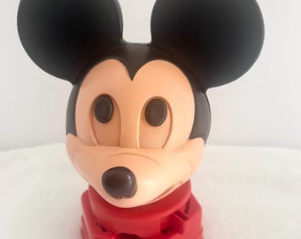 Disney Micky Maus Kaugummiautomat Spardose Vintage 1968 Hasbro