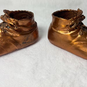 Vintage Bronzed Baby Shoes