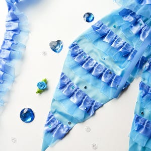 Harry Potter’s Hermione Granger | Brightest Witch of Her Age Blue Yule Ball Inspired Hair Bow image 2