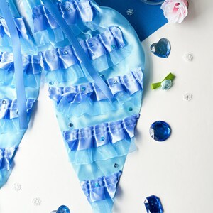Harry Potter’s Hermione Granger | Brightest Witch of Her Age Blue Yule Ball Inspired Hair Bow image 5