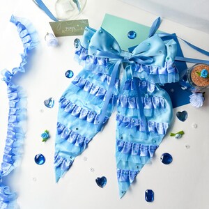 Harry Potter’s Hermione Granger | Brightest Witch of Her Age Blue Yule Ball Inspired Hair Bow image 1