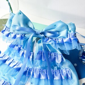 Harry Potter’s Hermione Granger | Brightest Witch of Her Age Blue Yule Ball Inspired Hair Bow image 3