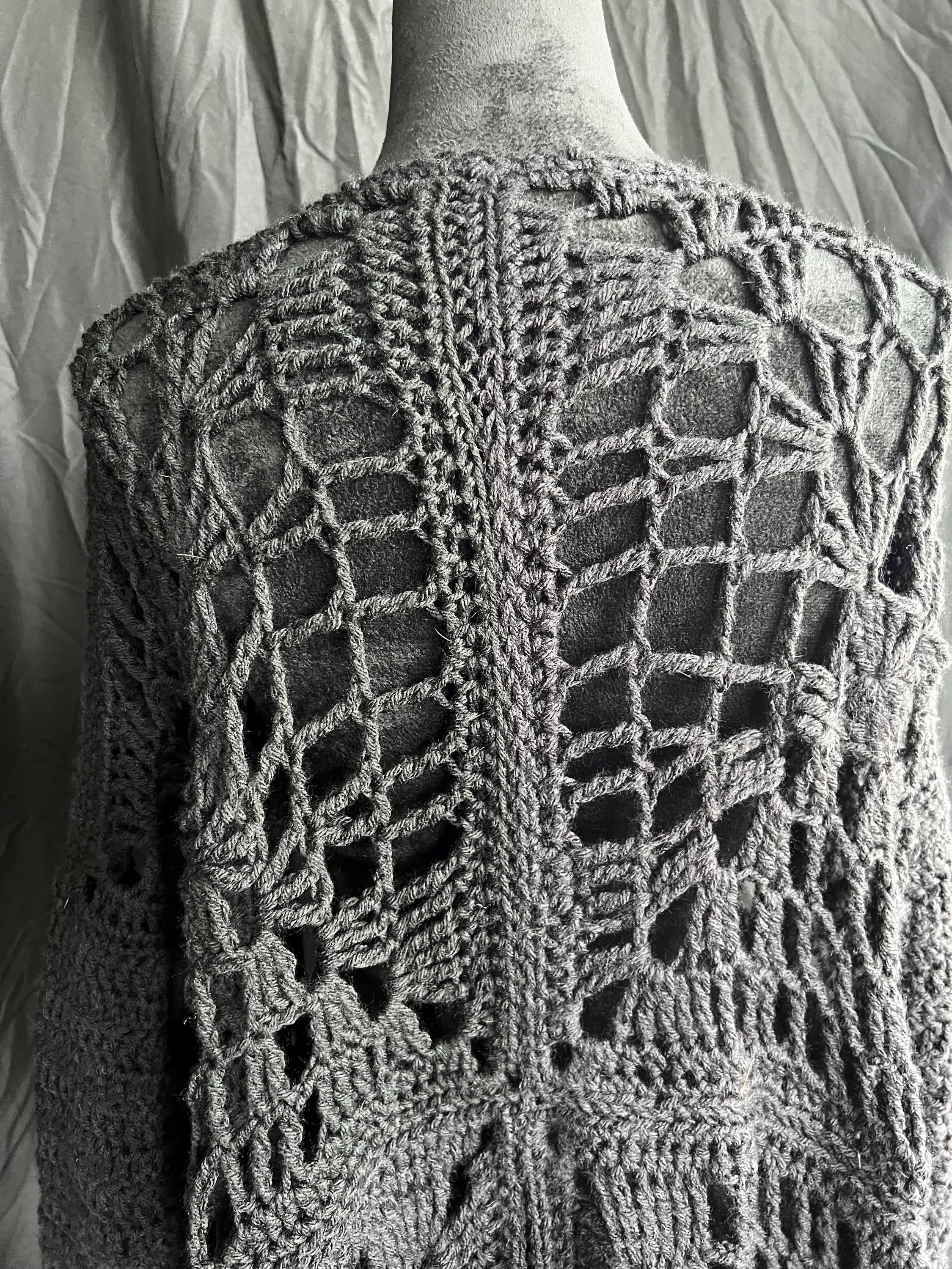 The Graveyard Duster Crochet, Goth Crochet, Goth Fashion PDF