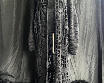 The Graveyard Duster Crochet, Goth crochet, Goth fashion PDF Download Crochet Pattern
