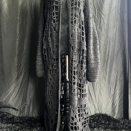 The Graveyard Duster Crochet, Goth Crochet, Goth Fashion PDF
