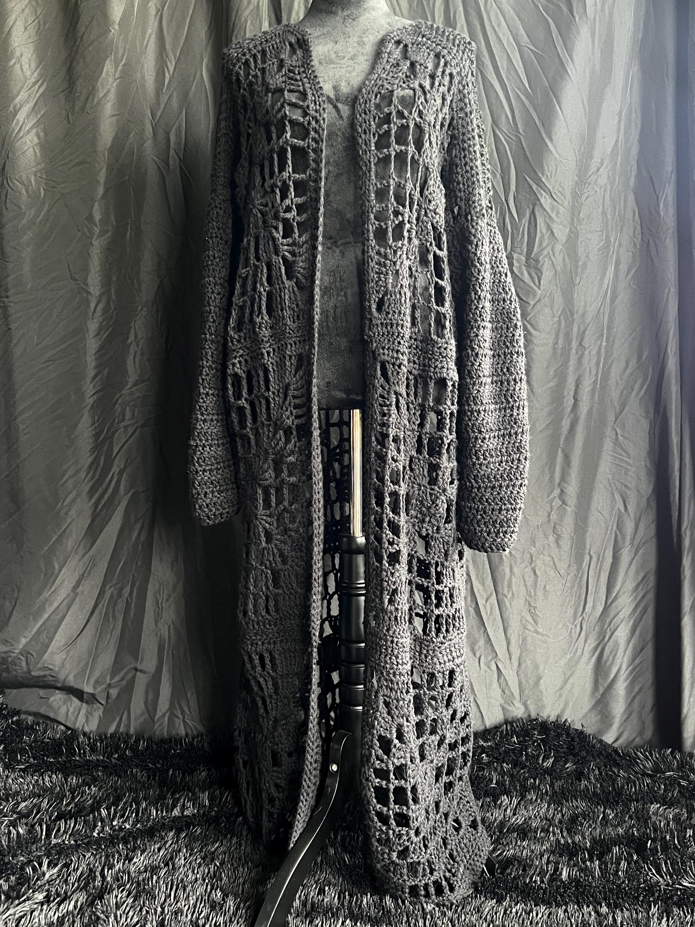The Graveyard Duster Crochet, Goth Crochet, Goth Fashion PDF