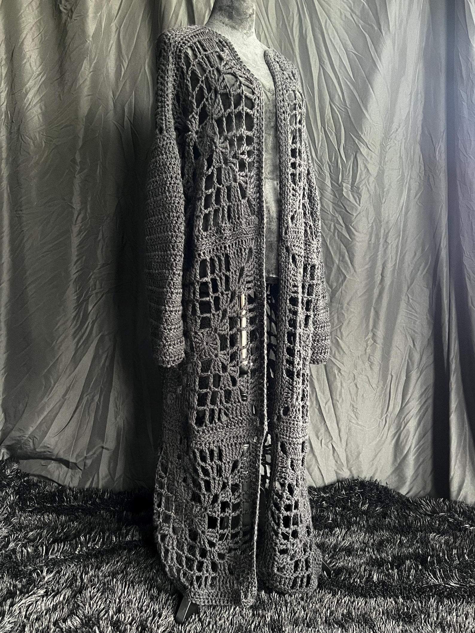 The Graveyard Duster Crochet, Goth Crochet, Goth Fashion PDF Download ...