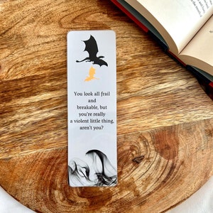 Fourth Wing Bookmark | Xaden Riorson Quote Bookmark | Fourth Wing Quote