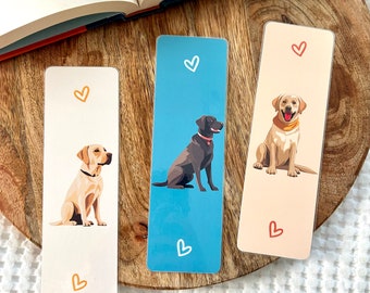 Labrador Dog Bookmarks | Yellow Lab | Black Lab | Dog Lover Bookmark Set