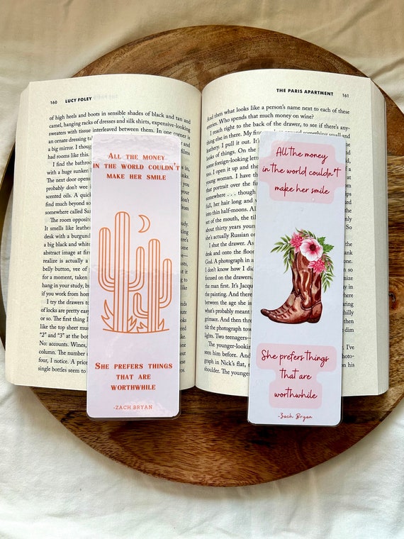 Smaller Acts Inspired Bookmark | Zach Bryan Bookmark | Planner Place Holder