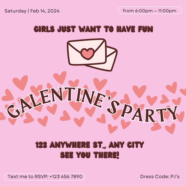 Girls Want To Have Fun Invitation Printable