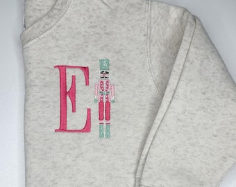 Personalized Kids Nutcracker Sweatshirt, Monogram Christmas Shirt