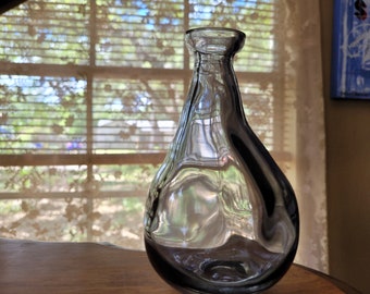 Funky recycled glass bud vase