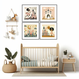 Vintage Fairytale Princess Poster Collection, Children&#39;s prints