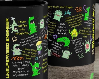 Funny Engineer Mug: Engineering Jokes Coffee Cup Gift (11oz and 15oz)