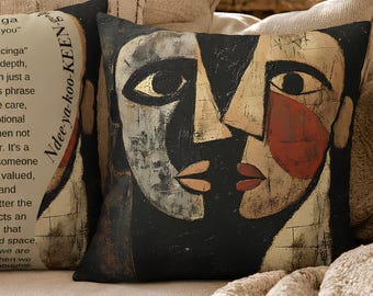 African Art Pillowcase: Ndiyakucinga Xhosa Definition, Modern Decor