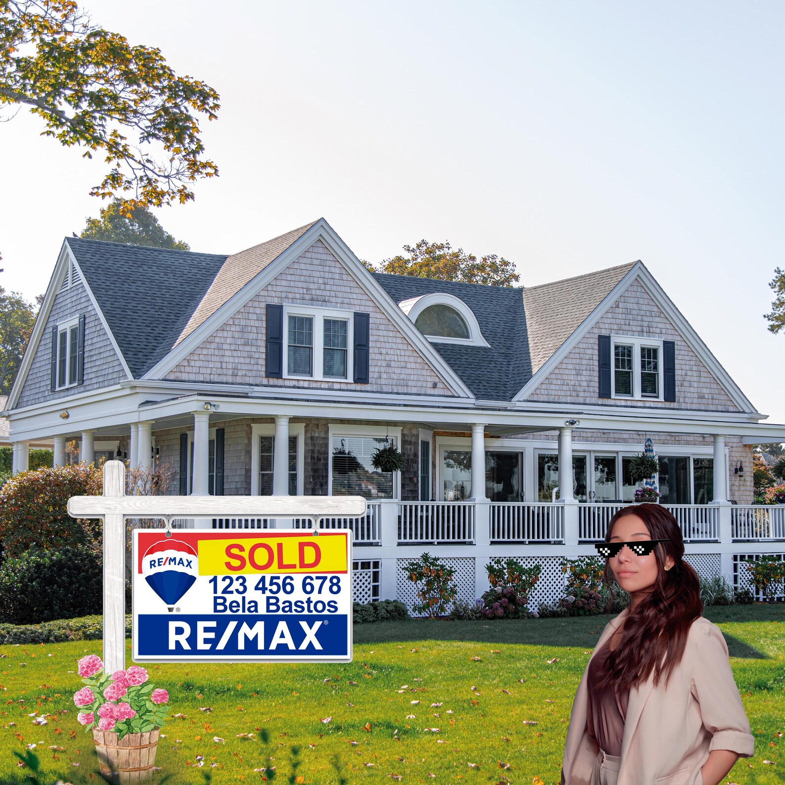 Digital Real Estate Yard Sign Remax for Sale Sign PNG Instant Download ...