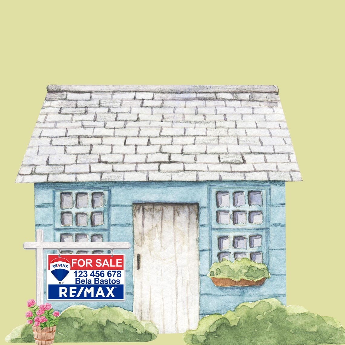 Digital Real Estate Yard Sign Remax for Sale Sign PNG Instant Download ...