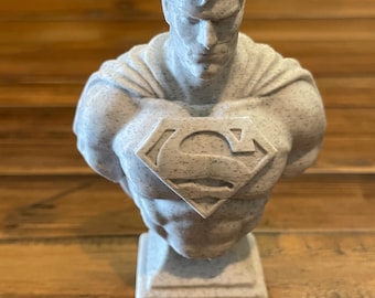 Superman 3D Printed Bust Sculpture