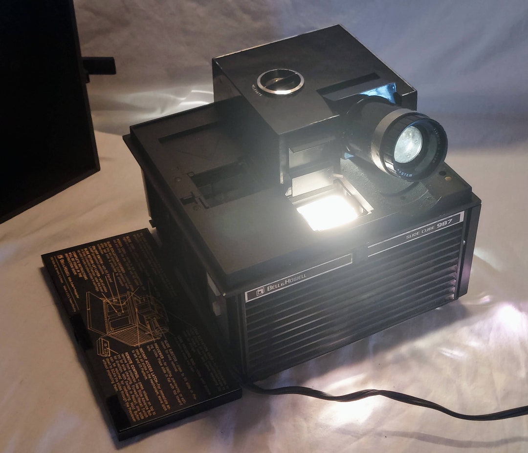 Vintage Bell & Howell 987 Slide Cube Projector Etsy