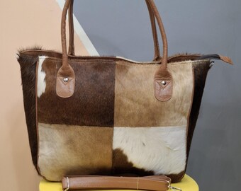 Bolso de mano de piel de vaca / Bolso de mano de piel de vaca HairOn / Bolso de piel de vaca de cuero / Bolso de hombro de piel de vaca / Bolso bohemio estilo occidental / Monedero de piel de vaca estilo occidental