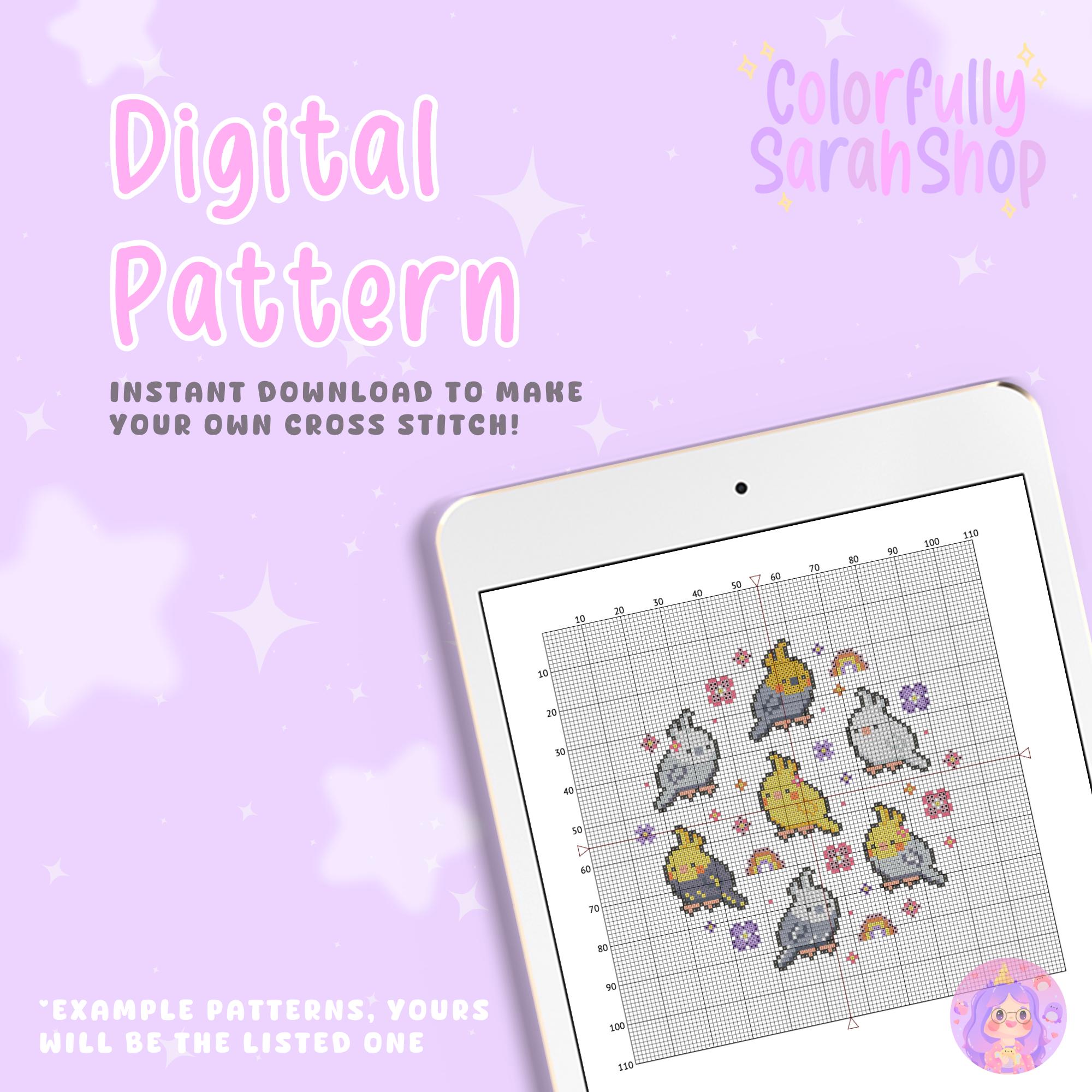 Bunnies Cross Stitch Pattern, Rabbit, Carrot, Pet Bunny, Cute, Flowers ...