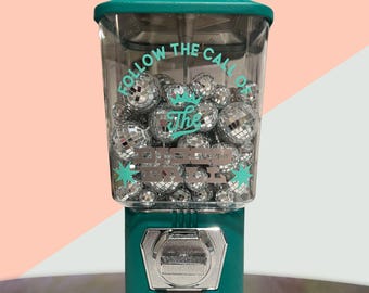 Disco Ball Dispenser: Retro Party Vending Machine for Candy, Bubblegum & Interactive Events, Fully Customizable