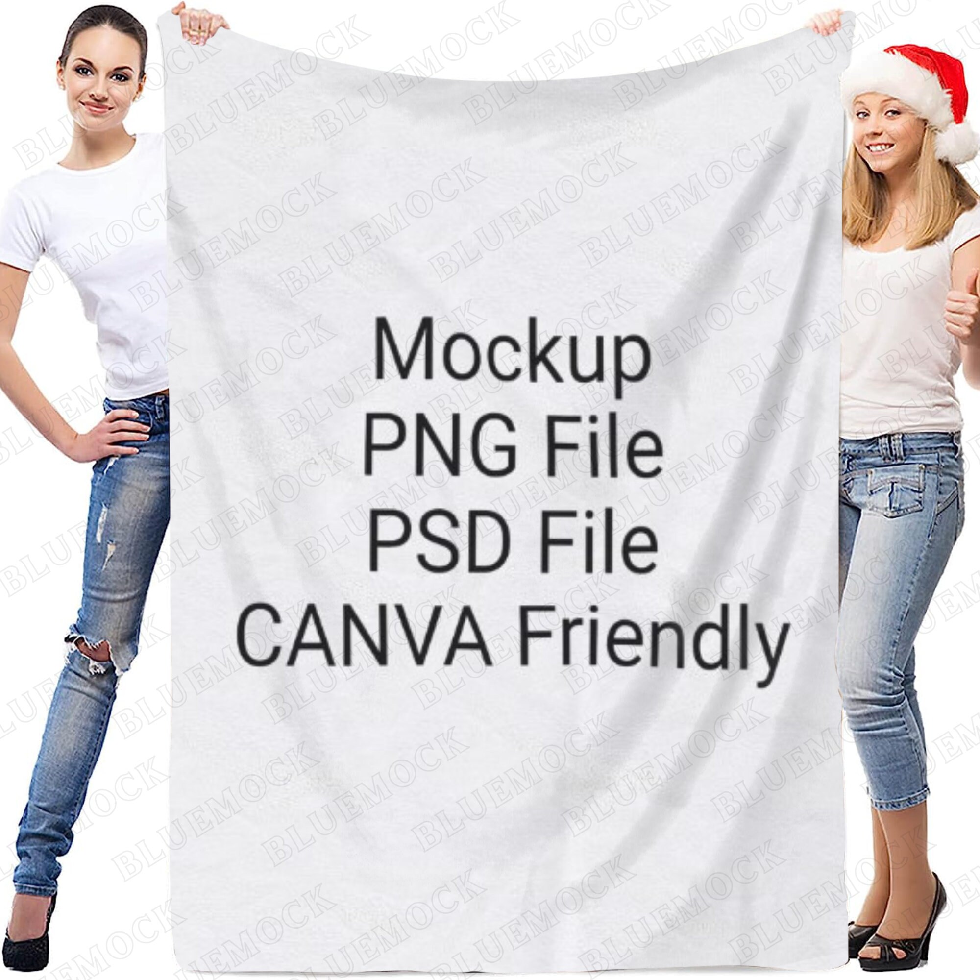Blanket Mockup Canva, Throw Blanket Mockup Held Up, Sherpa Blanket